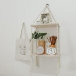 Macrame Wall Hanging Shelf Bohemian Designs Home Decor Pine Wooden Shelves and Cotton Cord (Bohemian)  Amazon.in Home & Kitchen