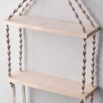 Macrame Wall Hanging Shelf Bohemian Designs Home Decor Pine Wooden Shelves and Cotton Cord (Bohemian)  Amazon.in Home & Kitchen