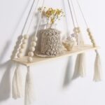 Macramé Wall Hanging Shelf for Home Décor Set of 2